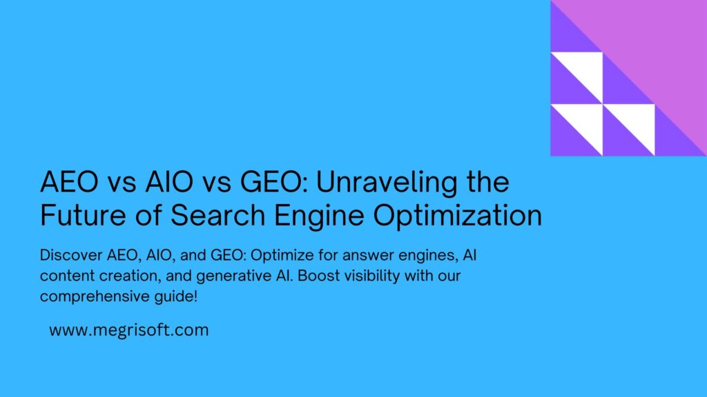 Mastering AEO, AIO, and GEO: Strategies for Next-Gen Search Success