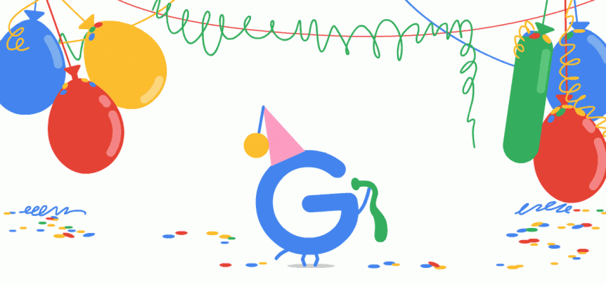 Google 18th Birthday Doogle